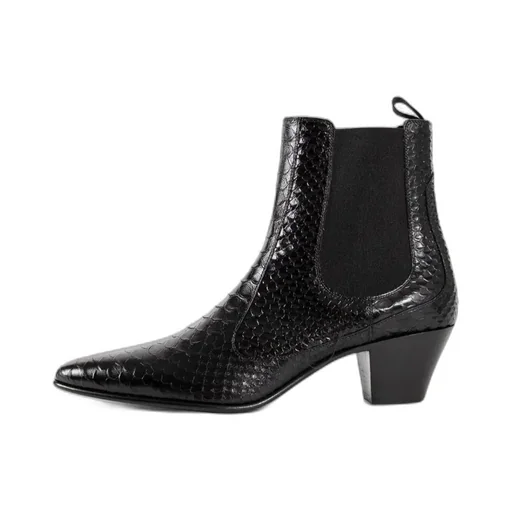 Hector Chelsea Boot In Python Stamped Calfskin