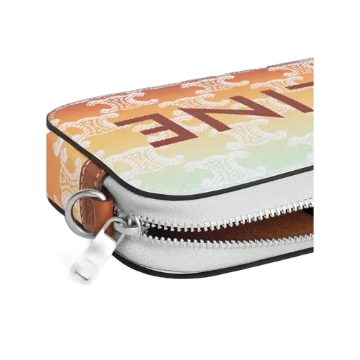 Horizontal Pouch In Triomphe Canvas Sunset With Celine Print