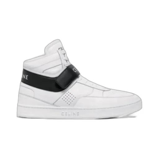 Ct-03 High Sneaker With Velcro In Calfskin