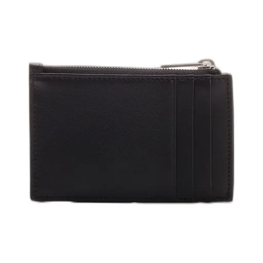 Zipped Card Holder In Smooth Calfskin With Celine Print