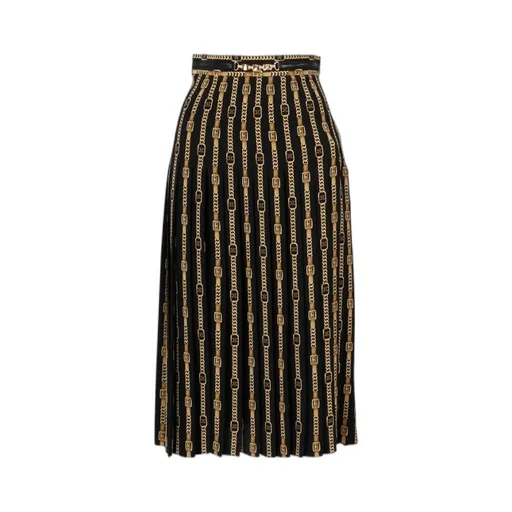 Pleated Skirt In Crepe De Chine