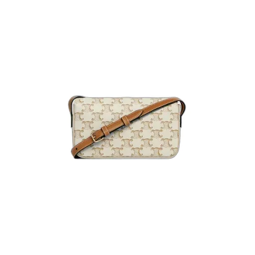 Shoulder Bag Claude In Triomphe Canvas And Calfskin