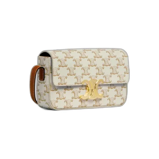 Shoulder Bag Claude In Triomphe Canvas And Calfskin