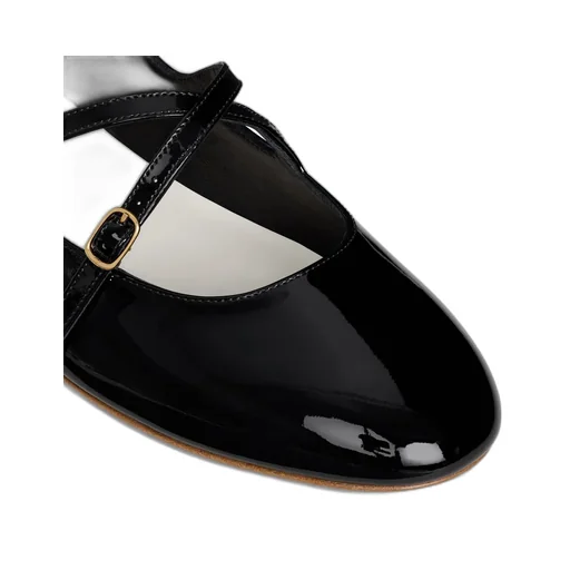 Criss-Cross Babies Ballerina In Patent Calfskin