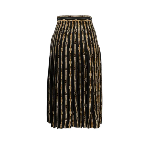Pleated Skirt In Crepe De Chine