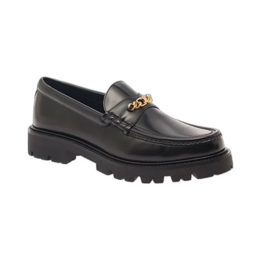 Margaret Triomphe Chain Chunky Loafer In Polished Bull
