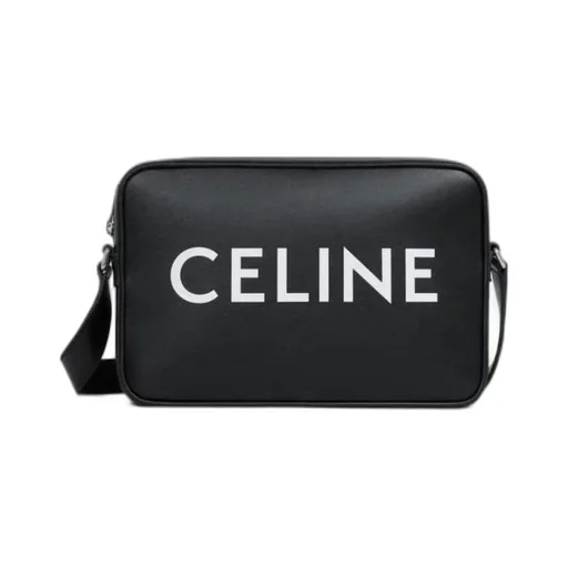 Medium Messenger Bag In Smooth Calfskin With Celine Print