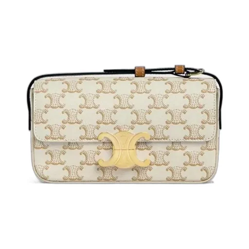 Shoulder Bag Claude In Triomphe Canvas And Calfskin