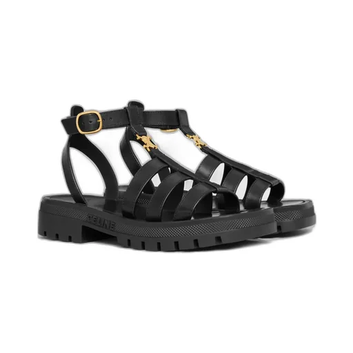 Clea Triomphe Gladiator Sandal In Calfskin - Vegetal Tanning