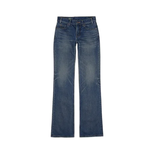 Low Flare Jeans In Dark Union Wash Denim