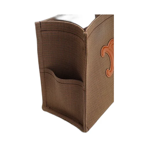 Large Cabas Thais In Pied De Poule Textile