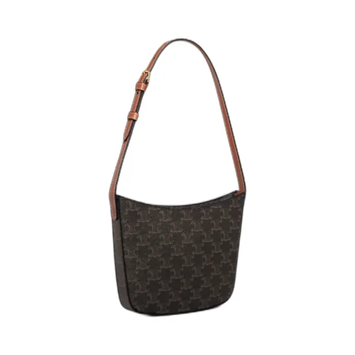 Medium Croque Bag In Triomphe Canvas And Calfskin