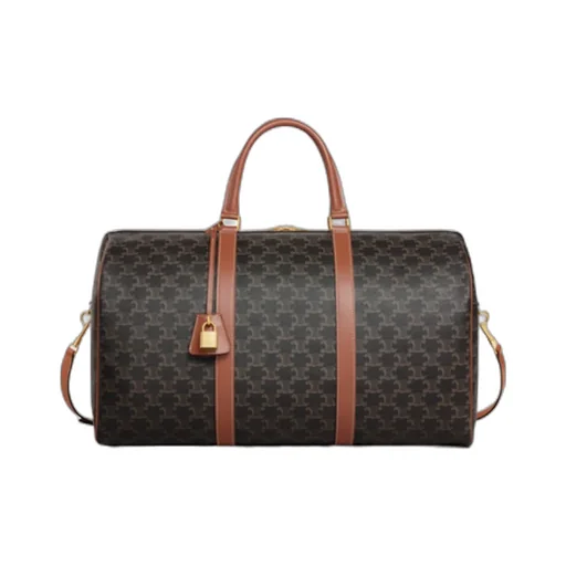 Large Travel Bag In Triomphe Canvas And Calfskin