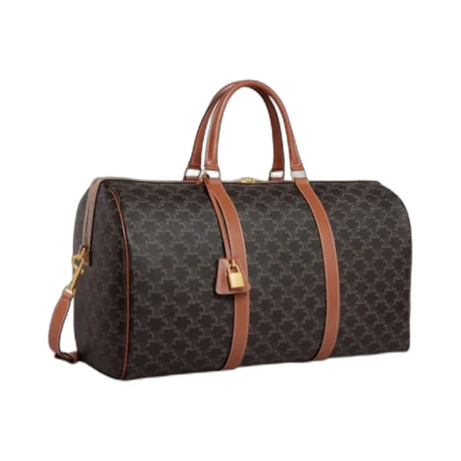 Large Travel Bag In Triomphe Canvas And Calfskin