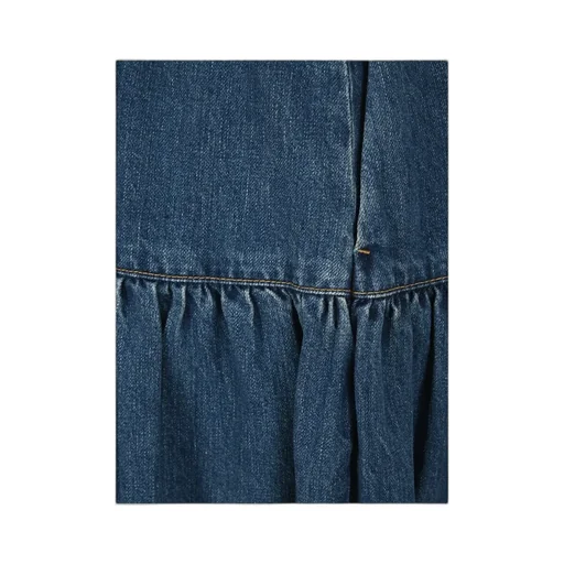Layered Denim Skirt
