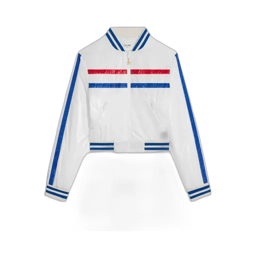 Cropped Blouson Jacket In Lightweight Nylon