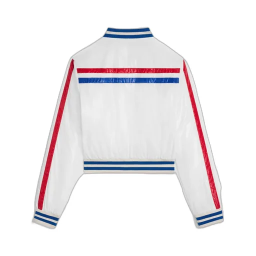 Cropped Blouson Jacket In Lightweight Nylon