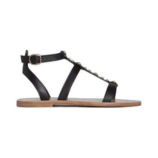 Taillat Flat Sandal In Calfskin