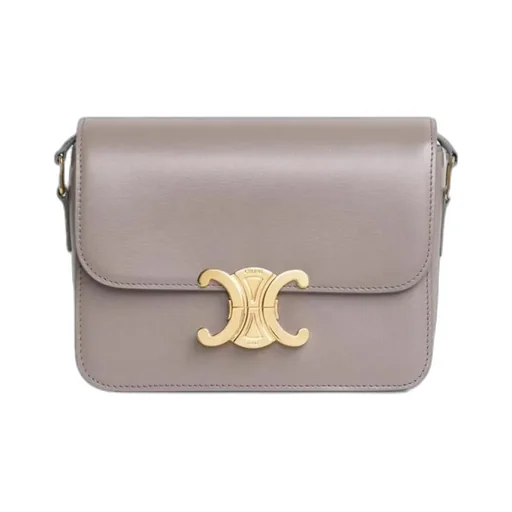 Teen Triomphe Bag In Shiny Calfskin