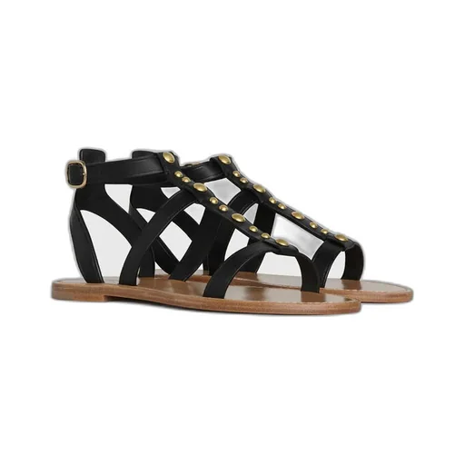Taillat Flat Sandal In Calfskin
