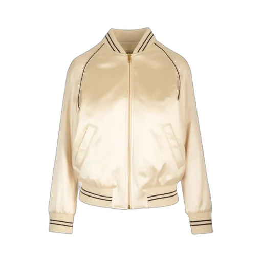 Souvenir Teddy Jacket In Flowing Satin