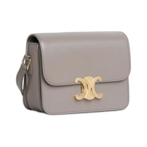 Teen Triomphe Bag In Shiny Calfskin