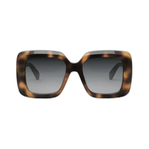 Oversized Tortoiseshell-Frame Sunglasses