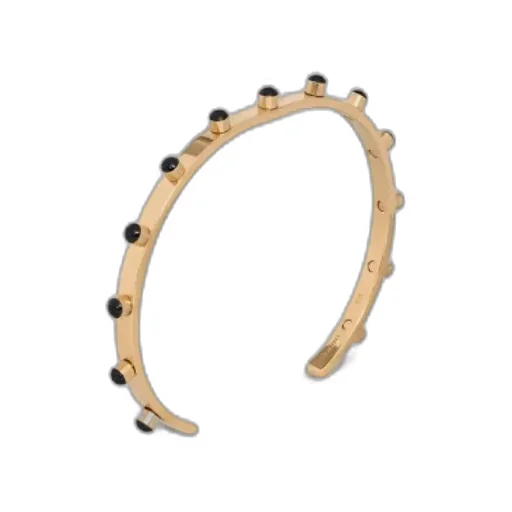 Thin Opening Enamel Nail Bracelet