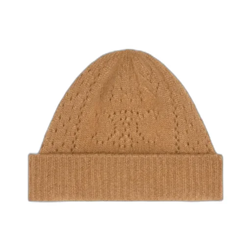 Beanie In Cashmere And Silk Pointelle
