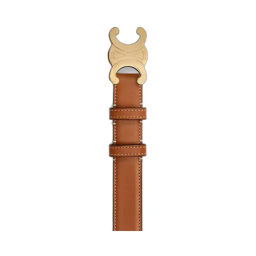 Medium 25Mm Triomphe Belt In Natural Calfskin