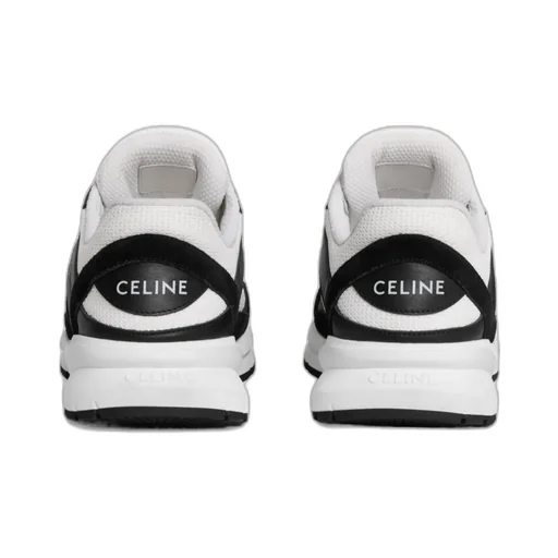 Runner Cr-03 Low Lace-Up Sneaker In Mesh, Calfskin And Suede Calfskin
