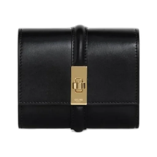 Small Trifold Wallet In Satinated Calfskin