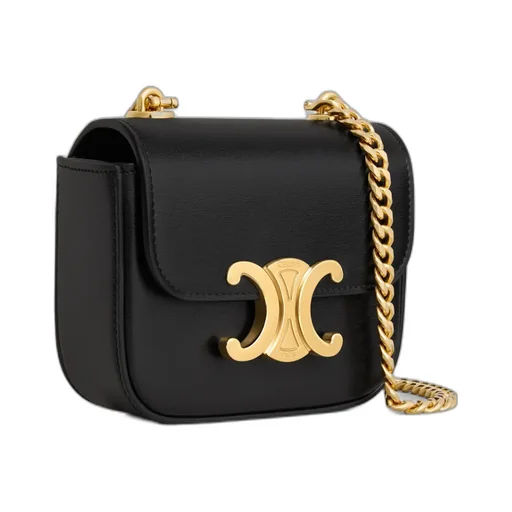 Mini Chain Claude In Shiny Calfskin