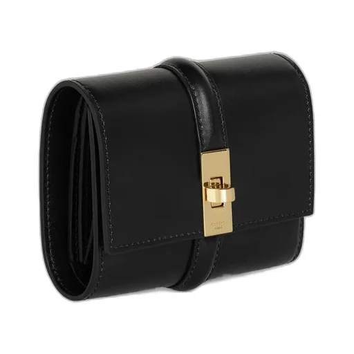 Small Trifold Wallet In Satinated Calfskin