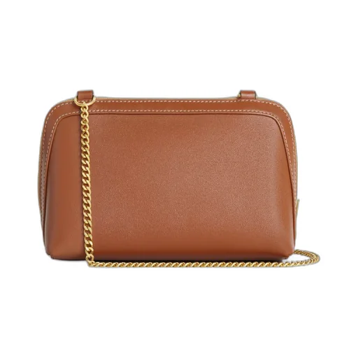 Clutch On Chain In Smooth Calfskin