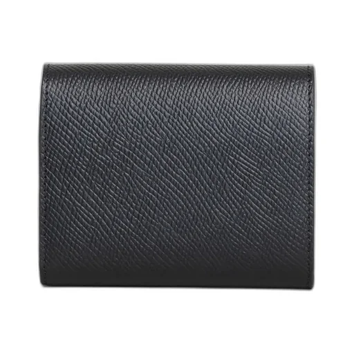 Small Trifold Wallet In Grained Calfskin