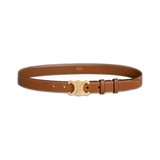 Medium 25Mm Triomphe Belt In Natural Calfskin