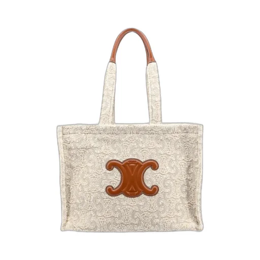 Large Cabas Thais In Textile With Triomphe All-Over