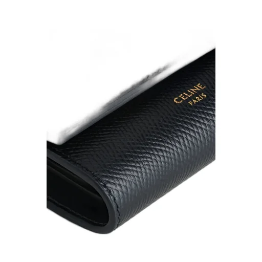 Small Trifold Wallet In Grained Calfskin