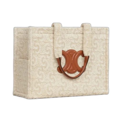 Large Cabas Thais In Textile With Triomphe All-Over