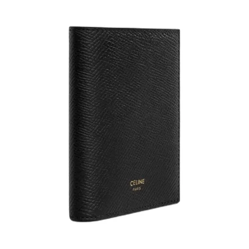 Compact Wallet Triomphe Charms In Grained Calfskin