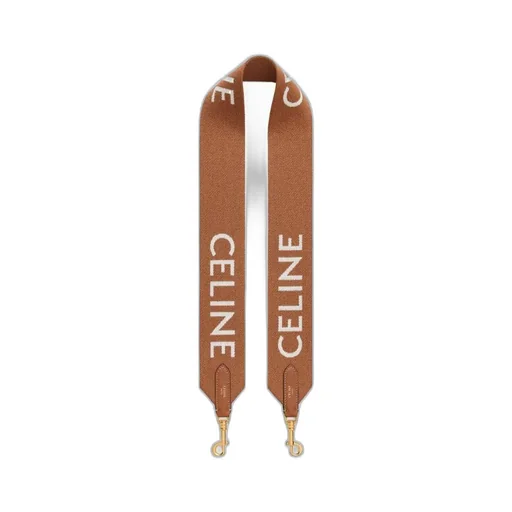Long Strap In Wool With Celine Jacquard