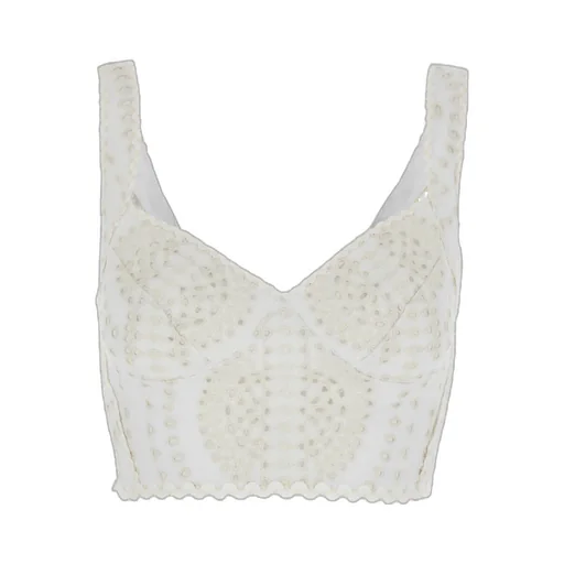 Goldie V Neck Perforated Top