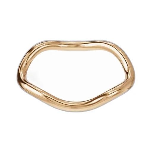 Wave Gold-Plated Cuff Bracelet