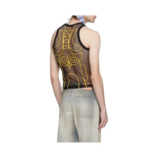 Graphic Net Tank Top
