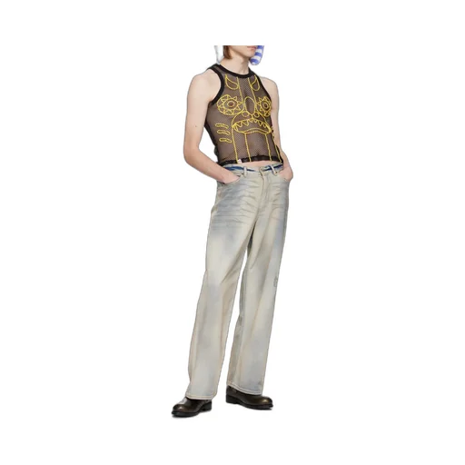 Graphic Net Tank Top