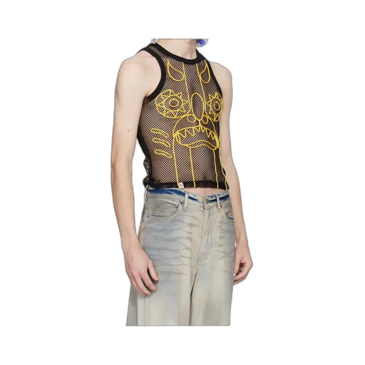 Graphic Net Tank Top