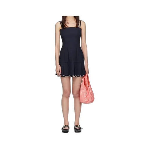 Pleated Mini Dress