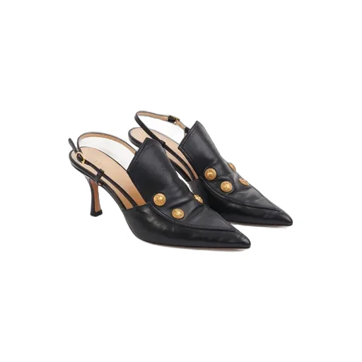 Pointed-Toe Slingback Sandals