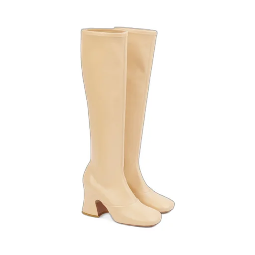 Knee-High Block-Heel Boots